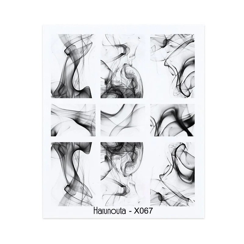 Harunouta Leaves Flowers Tree Water Decals Slider For Nails Spring Flower Butterfly Snake Design Stickers Nail Art Decoration-Nail Inspo