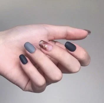 24pcs/set White Gradient Fake Nails Pre-design Nail Accessories Full Cover Nail Art Tips Manicure Square False Nails-Nail Inspo