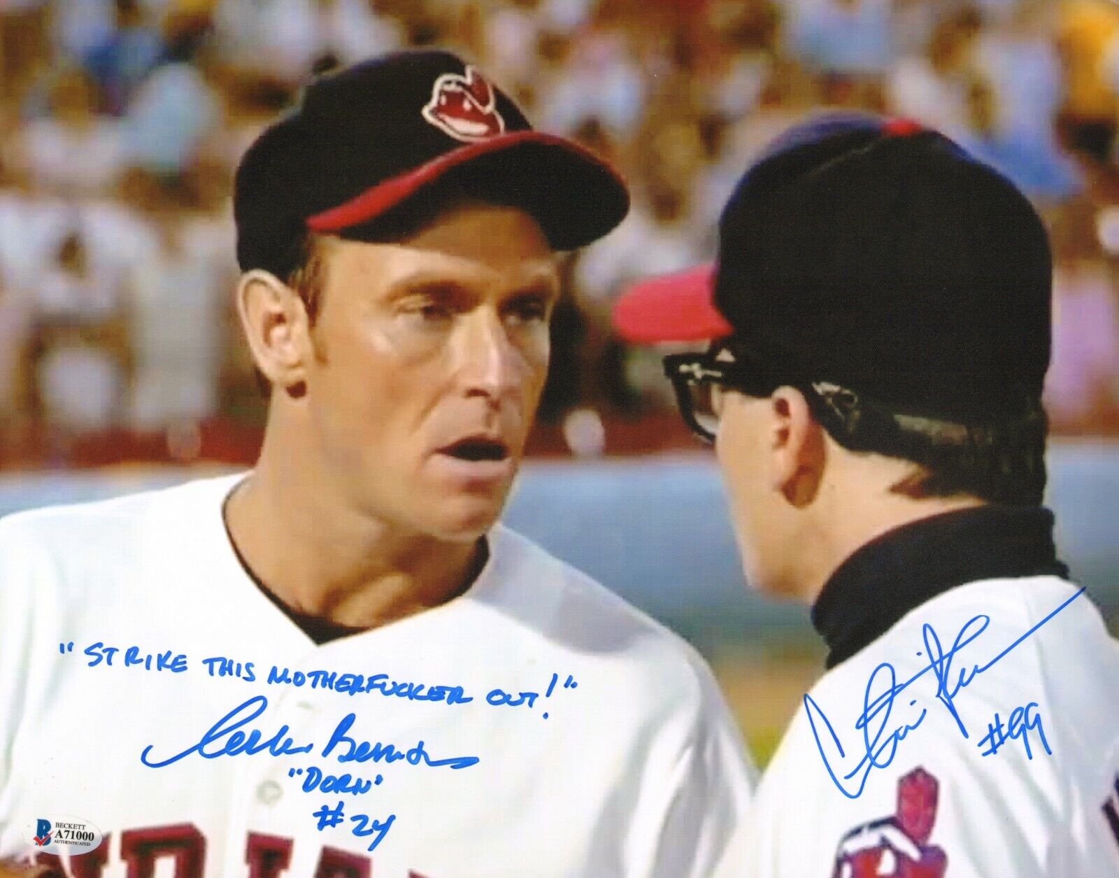 Charlie Sheen Corbin Bernsen Signed Major League 11x14 Photo Poster painting BAS COA Gem Mint 10