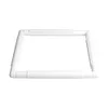 (US Local)Cross Stitch Tool Clip White Square Shape Need Assembled for Sewing (27.9*27.9 cm)