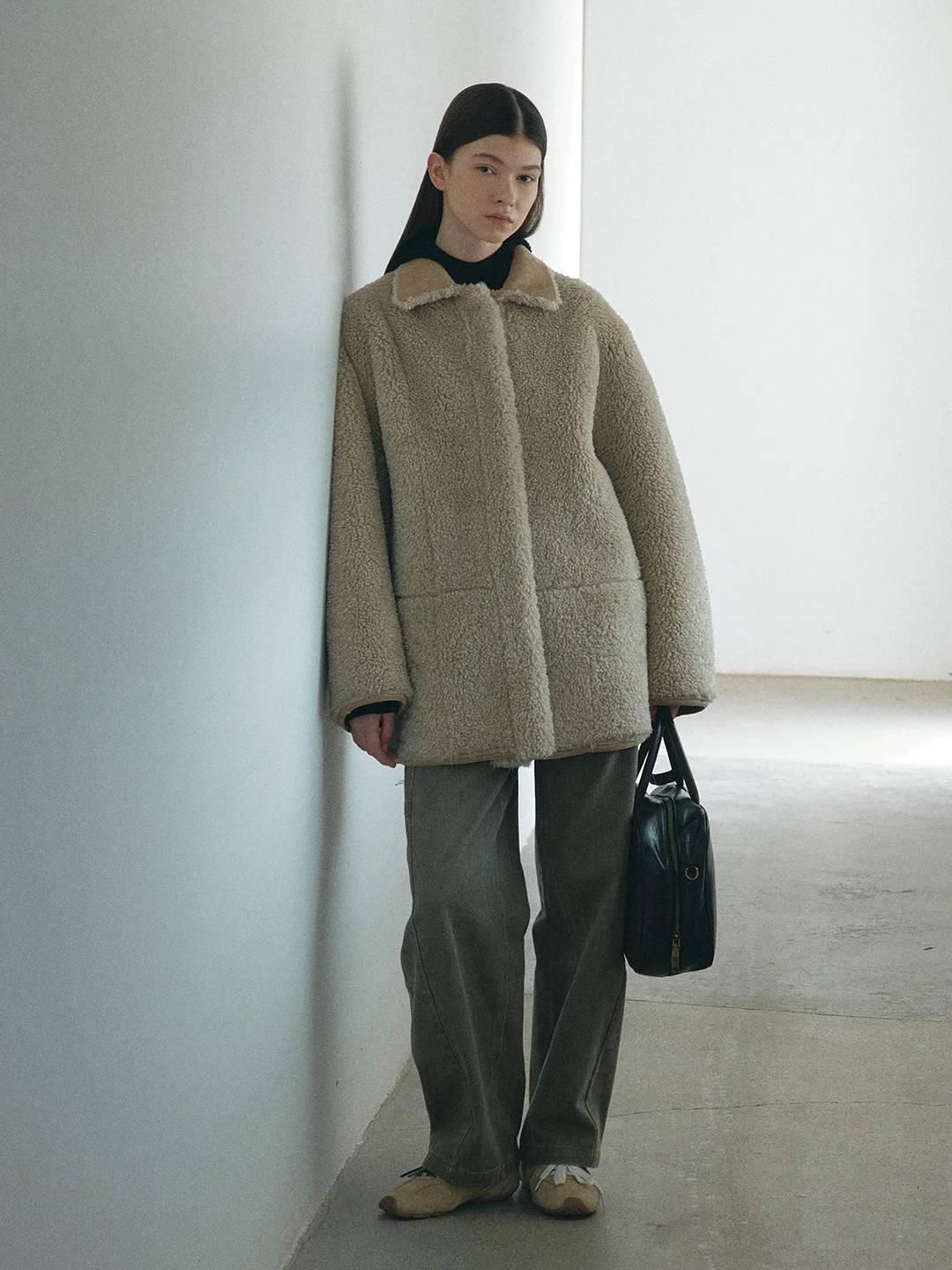 Toloer [Daihe] Winter New Leisure High Waist Nostalgic Cocoon Type Cotton And Velvet Washed Jeans Trousers Female H7794-Outfit Ideas