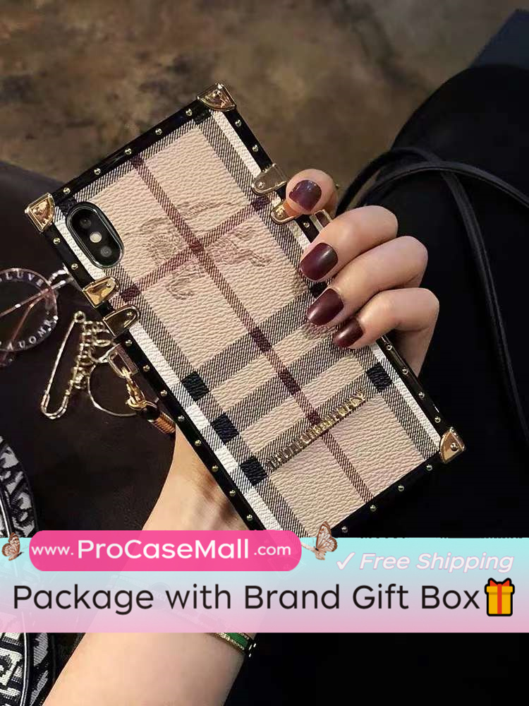Classic Burberry Signature Canvas Leather Apple iPhone Case Samsung Galaxy Crossbody
