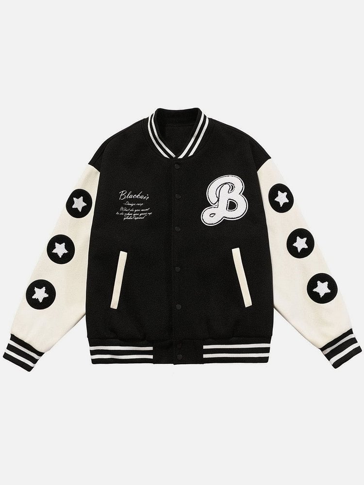 Hamburg Embroidery Varsity Jacket