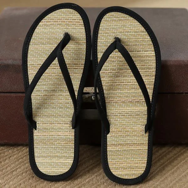 Shoes Ladies' Slippers Flock Summer Clogs Woman Rubber Flip Flops Soft Beach Flat Hawaiian Fabric Rome Basic Slides Casual