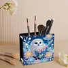 Porte-stylo diamant hibou-acrylique