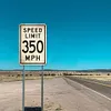 Limite de vitesse 350 mph - Panneaux en &eacute;tain m&eacute;tallique(20*30cm/30*40cm) - Garage
