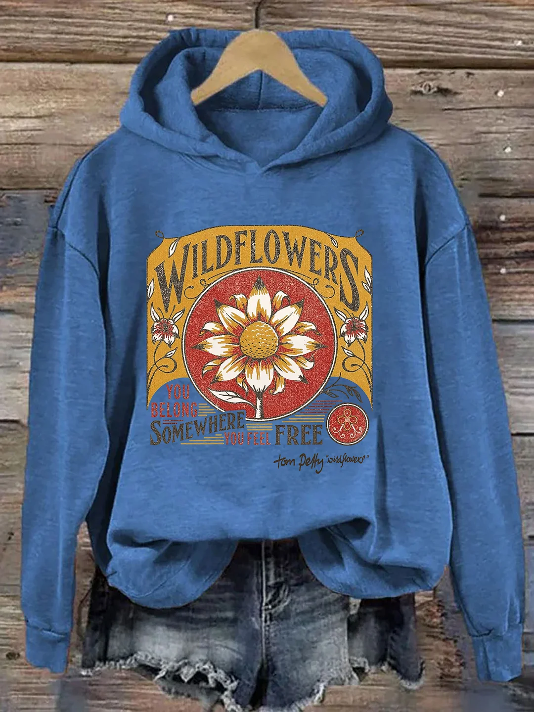 Tom Petty Wildflowers Natural Hoodie