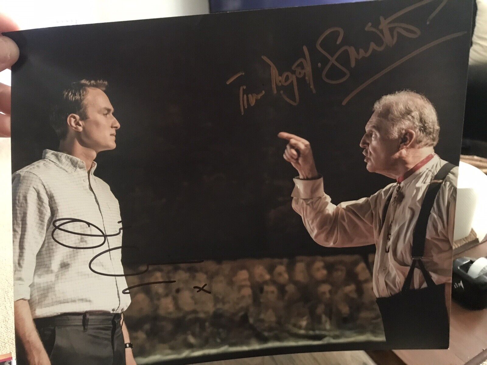 TIM PIGOTT SMITH & Oliver Chris Signed 10x8 Photo Poster painting - King Charles