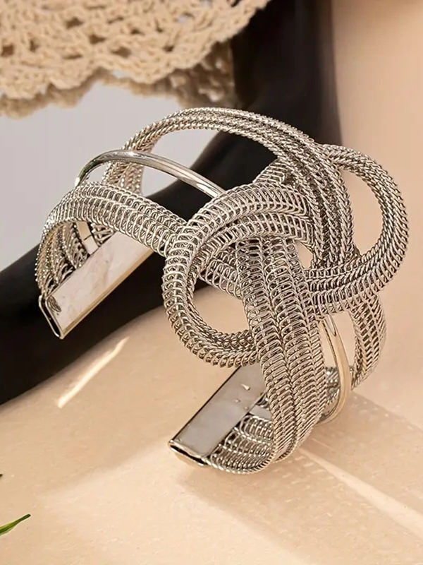 Hollow Chains Bracelet Accessories SILVER-One_size