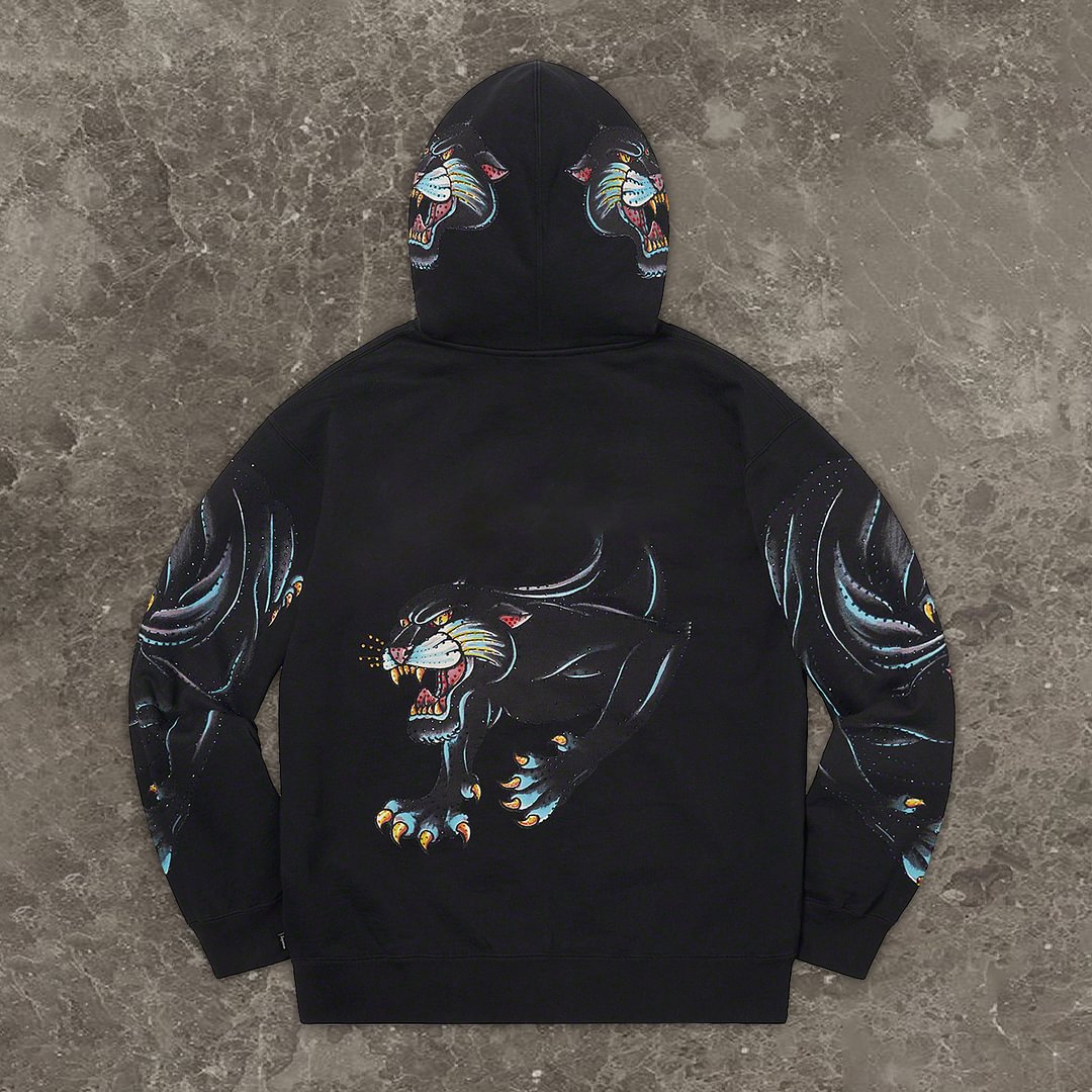 Retro Trend Hip Hop Fashion Zip Hoodie