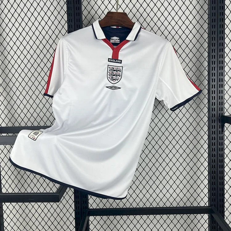 2004 Retro England Home Football Jersey