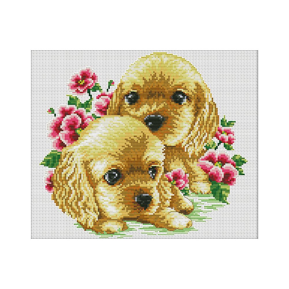 

Buddies - 11CT Stamped Cross Stitch - 43*38cm, 501 Original