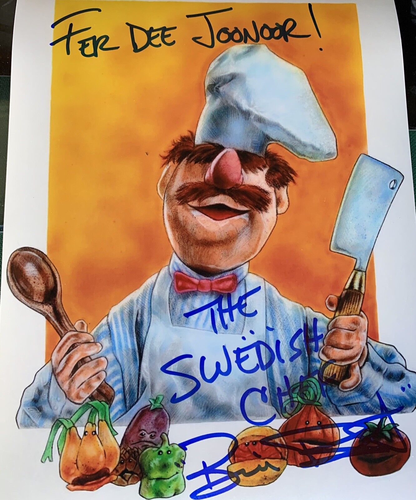 Bill Barretta Signed 8x10 Photo Poster painting Pic Auto The Swedish Chef Muppet