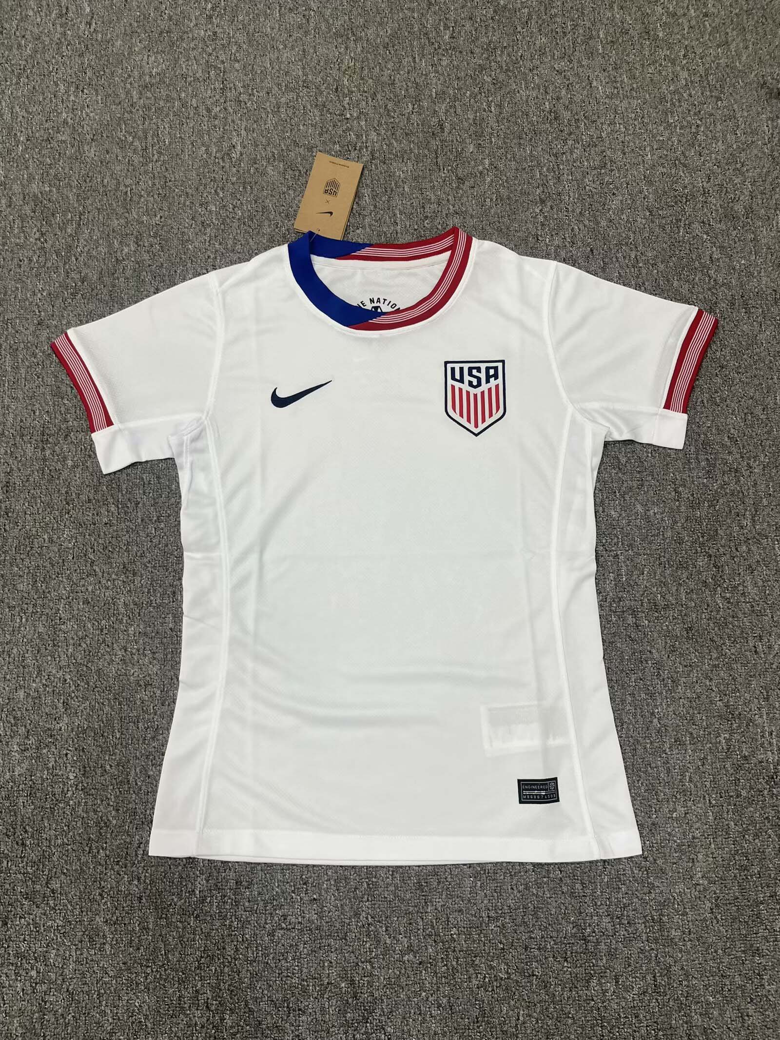2024 Women USA Home-Football Shirt 1:1 Thai Quality