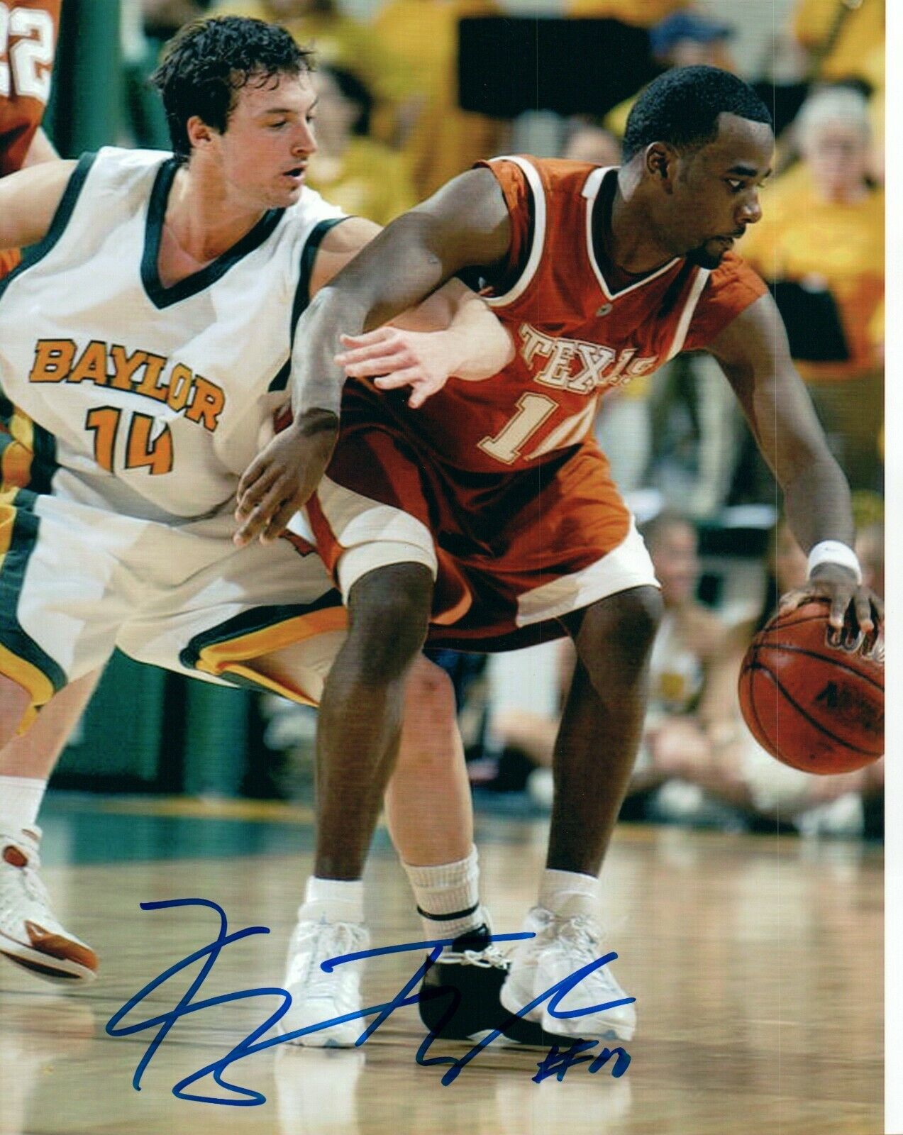 Kenny Taylor NCAA College Texas Hand Signed Autograph 8x10 Photo Poster painting