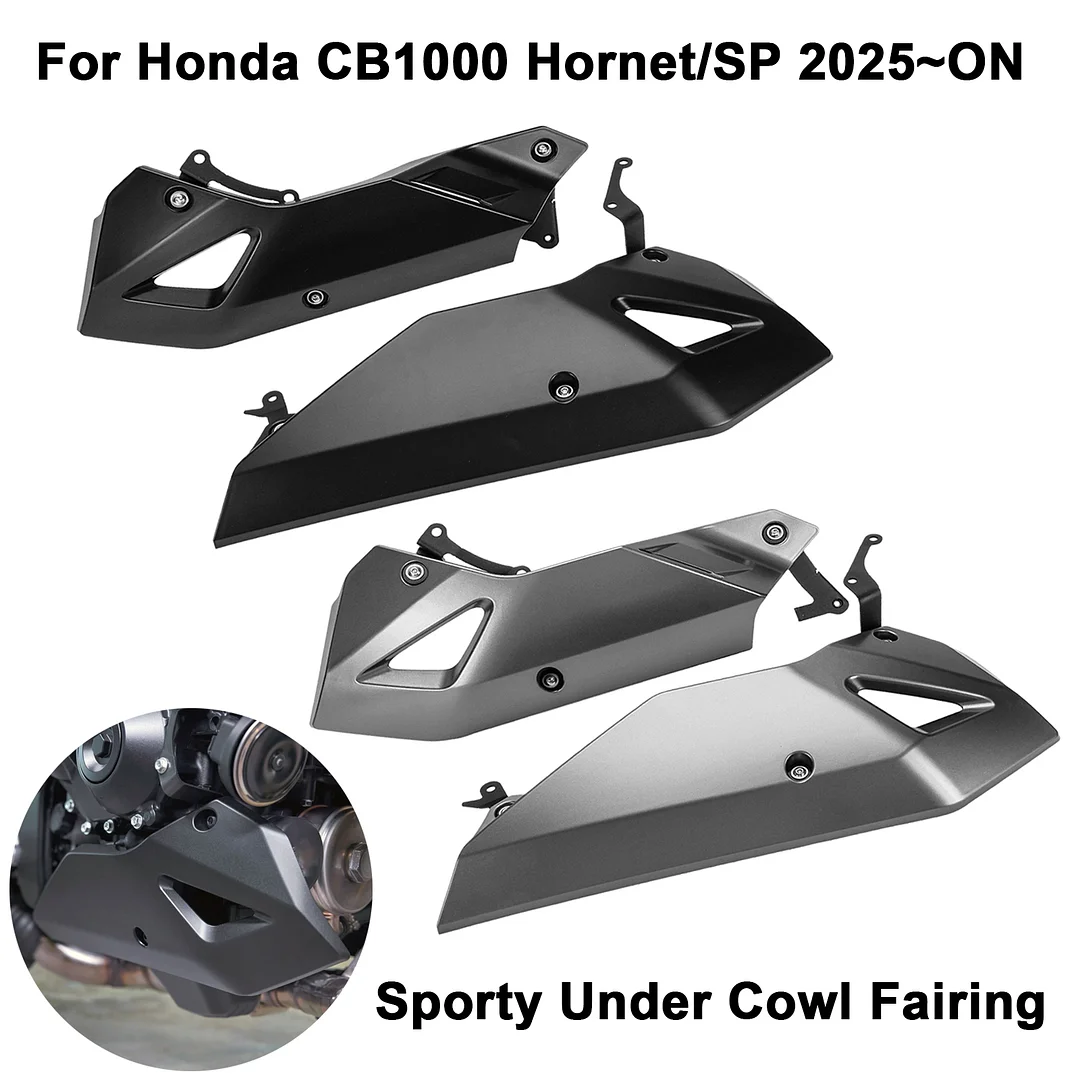 Belly Pan Kit For Honda CB1000 Hornet/SP 2025-ON Under Cowl Lower Fairing Engine Spoiler Exhaust Shield Guard