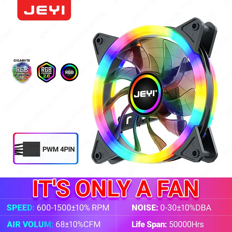 JEYI RGB CPU Cooler 4/6 Heat Pipes Air Tower Radiator PC 12cm PWM Fan for Intel 1700 1200 1150 1155 1156 1366 2011 AM5 AM4 AM3