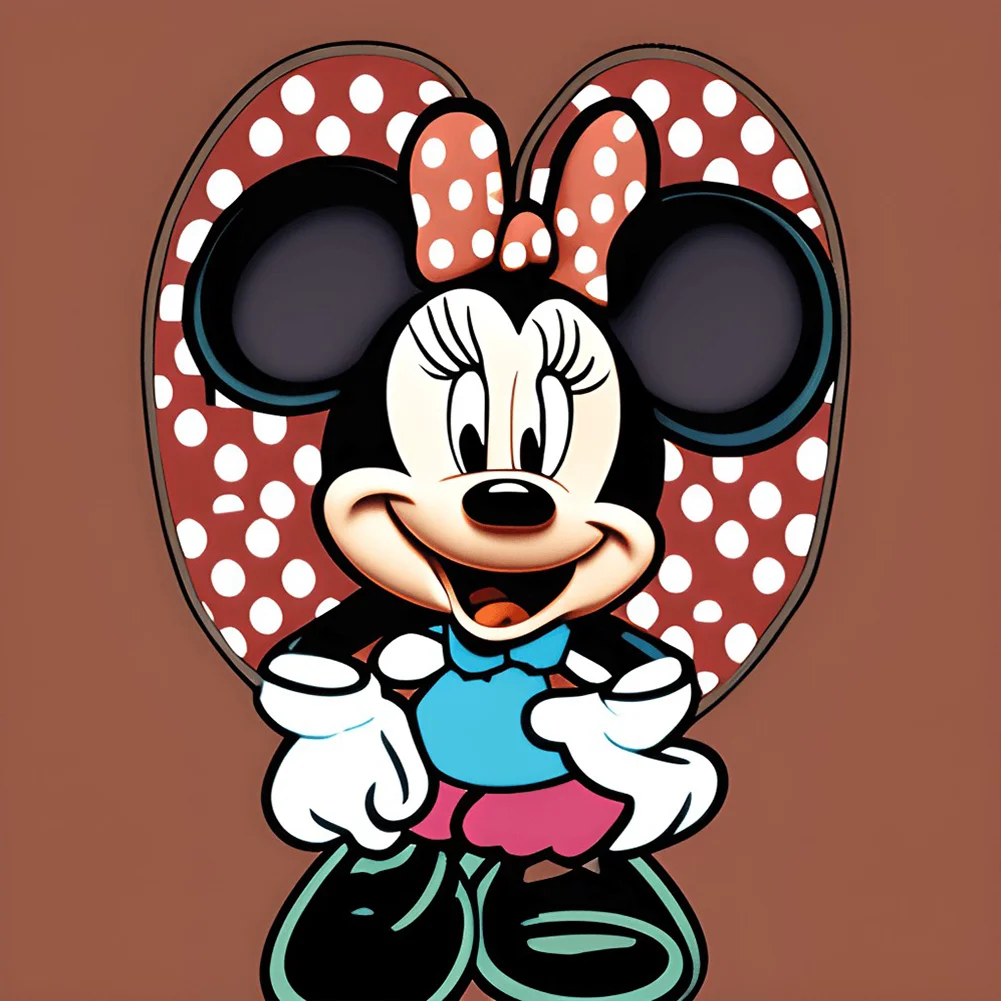 Full Round Diamond Painting 30*30cm - Disney Mickey Minnie