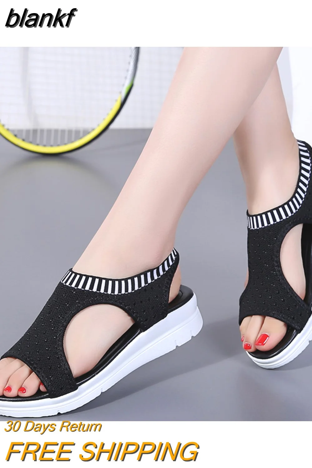 blankf women's shoes 2023 hot sale Rome Women's Sandals Summer Platform Sandal Shoes Casual Wedges Beach Sandals Women Zapatos Mujer
