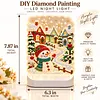 DIY Diamond Art LED Night Light &ndash; Light-Up Table Decor, Double-Sided Printed DIY Crystal Pearl Painting Decoration for Holiday & Gifts(Street Snowman)