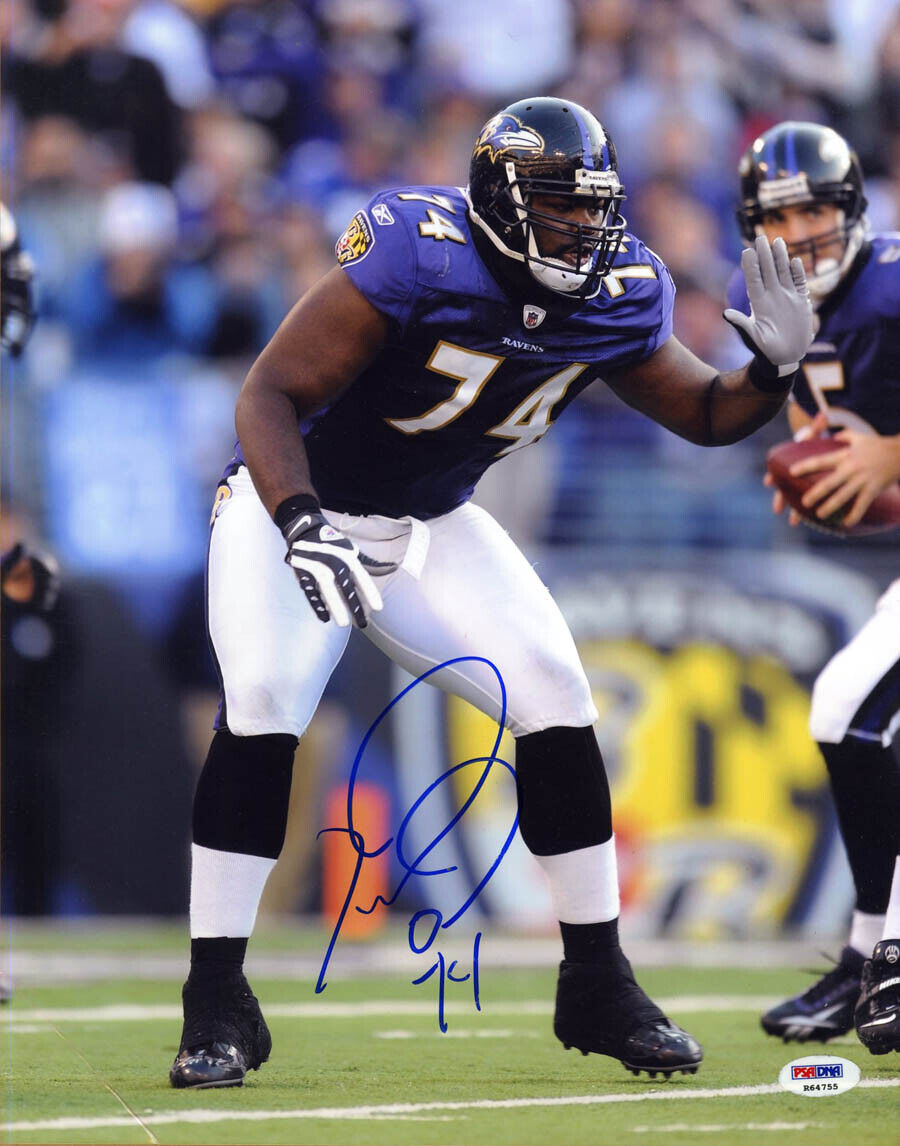 Michael Oher SIGNED 11x14 Photo Poster painting The Blind Side RookieGraph PSA/DNA AUTOGRAPHED