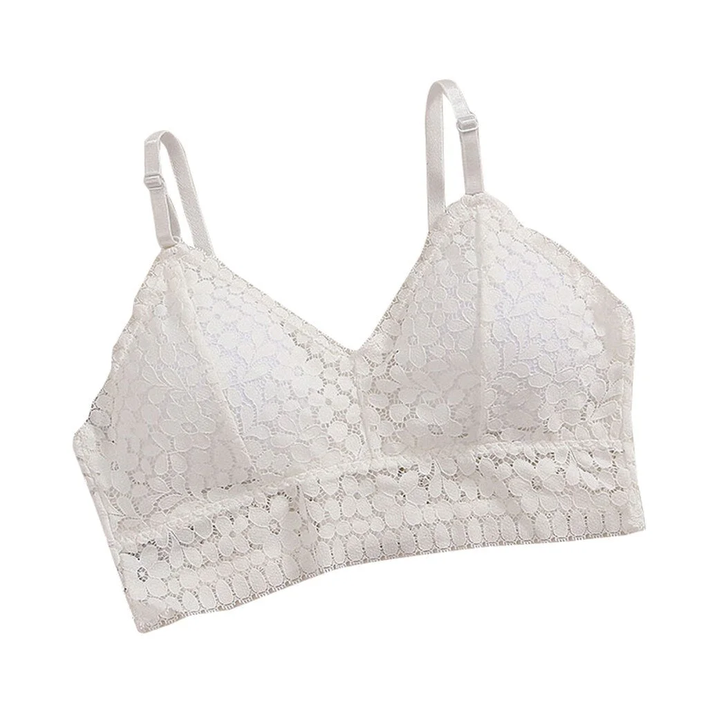 Women Sexy Bra Solid Vest Lace Seamless Breathable Push Up Top Underwear Fashion tops sexy femme lenceria mujer 2021 NEW