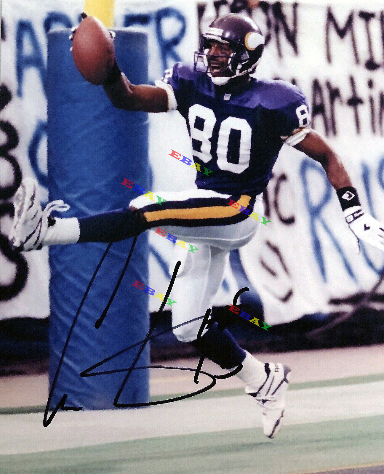 Chris Carter Minnesota Vikings Autographed Signed 8x10 Photo Poster painting Reprint