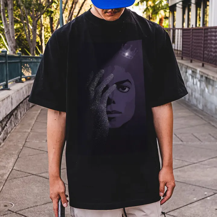 Michael Jackson Inspired Graphic Printed Men's T-shirt
