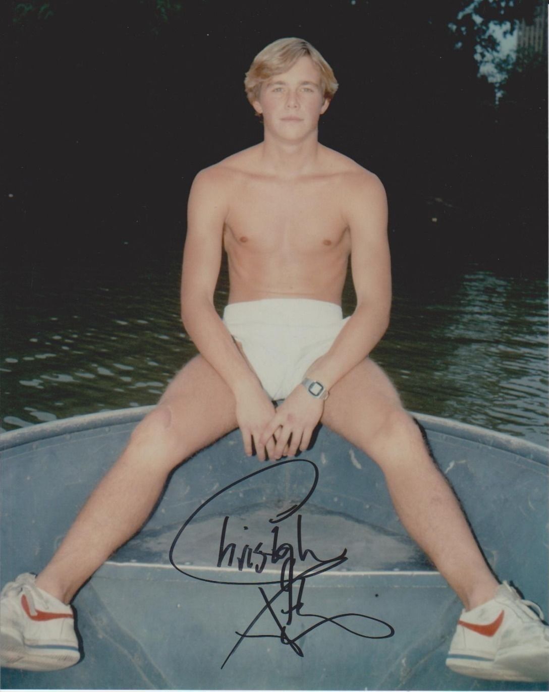 Christopher Atkins Signed Photo Poster painting - Star of The Blue Lagoon / DALLAS - SEXY!! G284