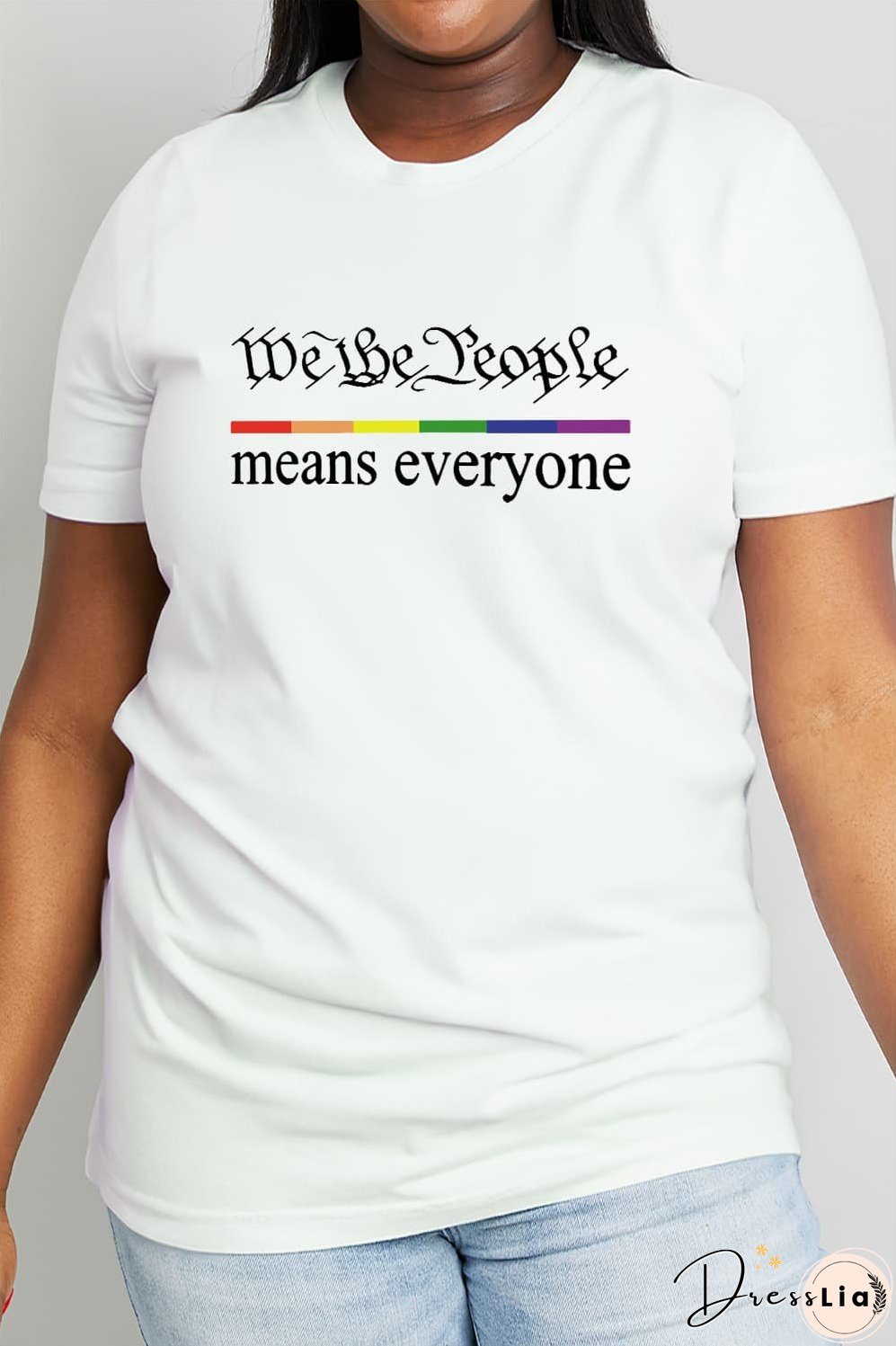 Simply Love Full Size MEANS EVERYONE Graphic Cotton Tee