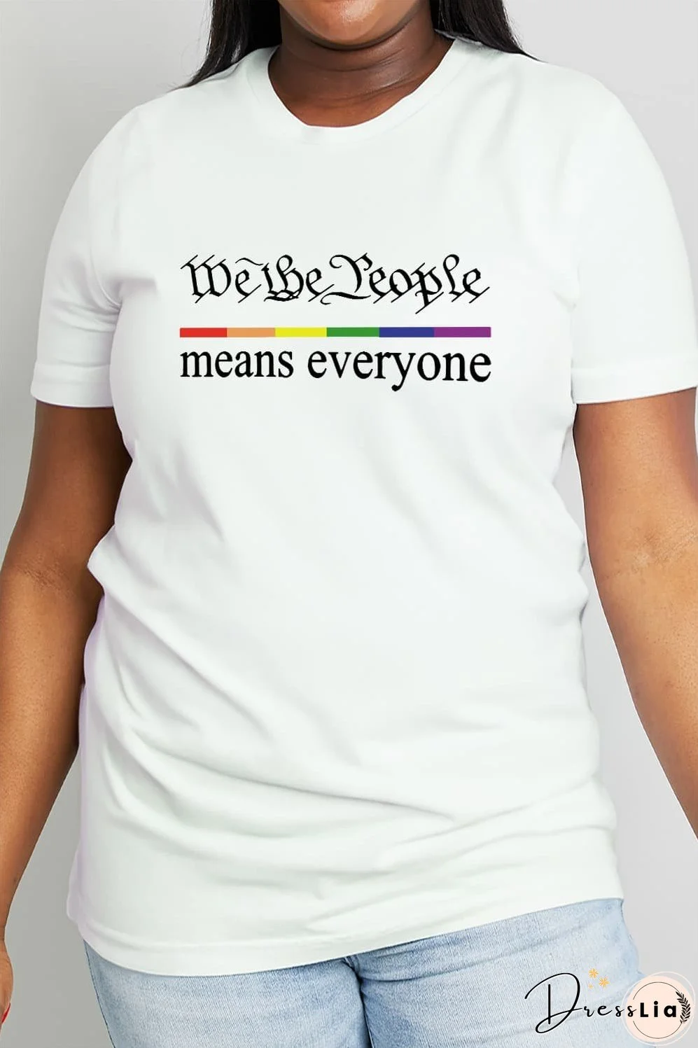 Simply Love Full Size MEANS EVERYONE Graphic Cotton Tee