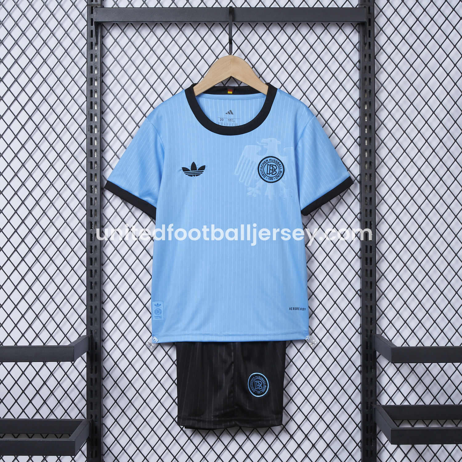 Germany 2025 125-Year Anniversary Blue Goalkeeper Kids Kit