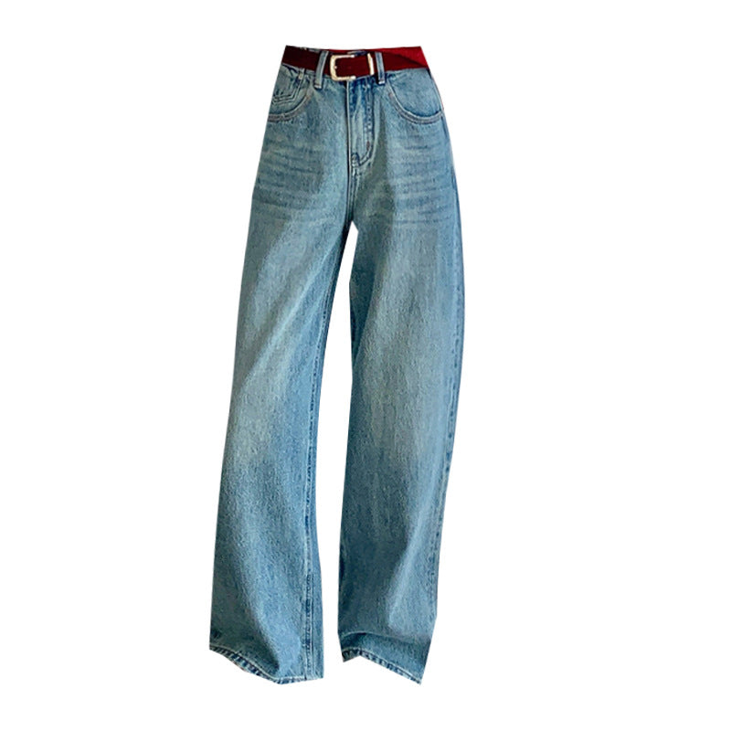 fall outfits women High-Quality Jeans for Women 2024 Autumn New High-Quality Loose Slimming Straight Pants Drop-down Pants for Women