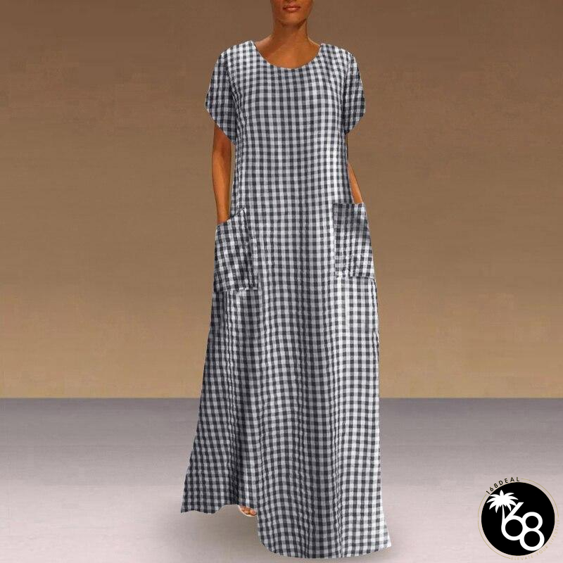 Printed Long Dress | 168DEAL