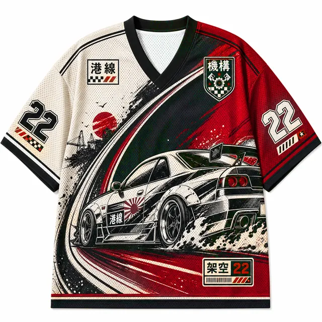 Techwear JDM Racing 022 SINGLE V1 Short Sleeve Jersey