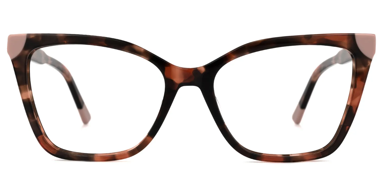 Hervie Rot-Tortoise Cateye Brille Rot-Tortoise