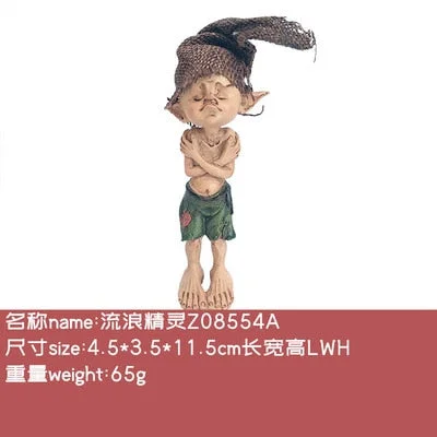 Everyday Collection New Year Fairy Figure Resin Home Decoration Fairy Garden Ornament Accessories Elves Desk Decor Birthday Gift