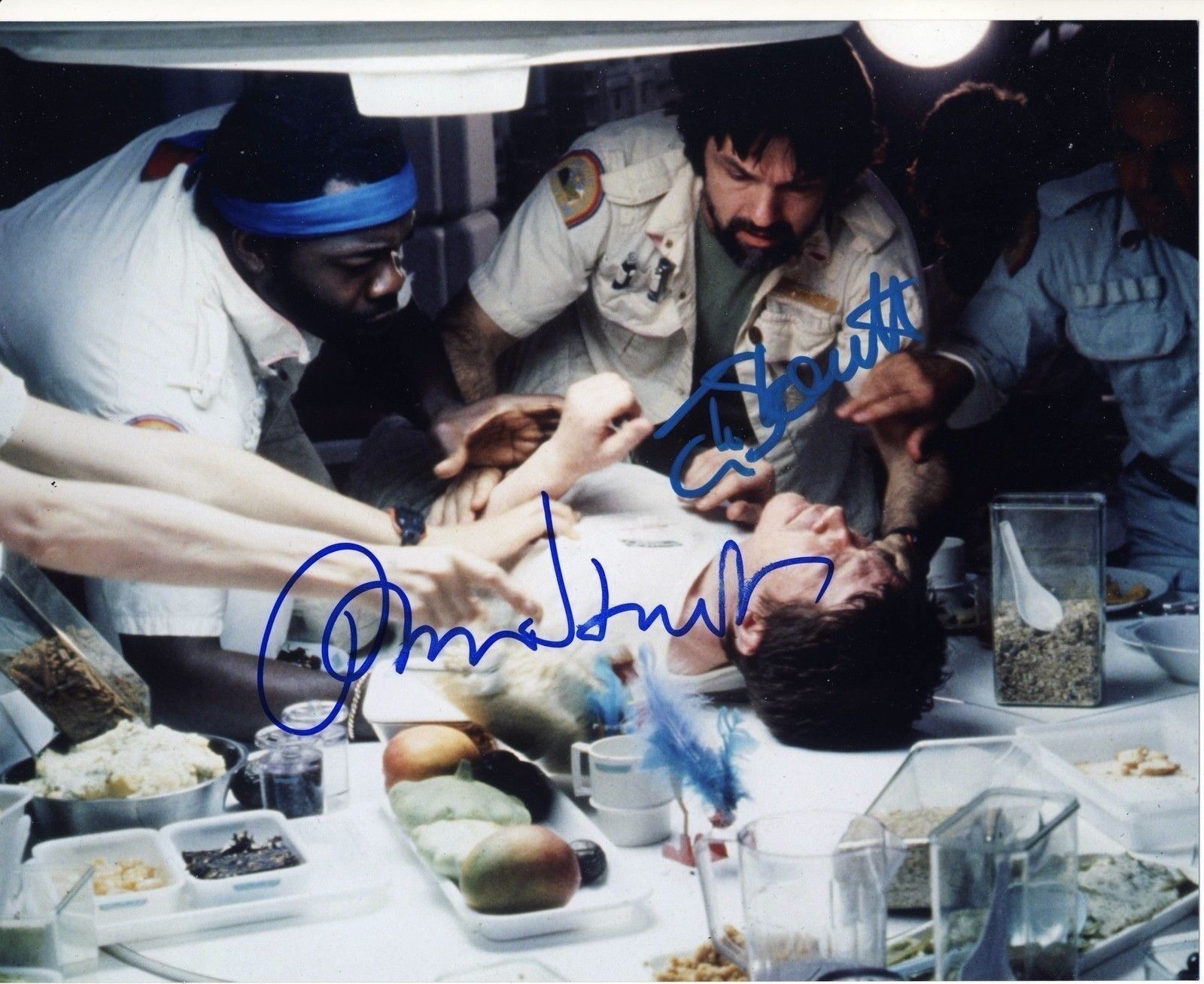 John Hurt Tom Skerritt Autograph ALIEN Signed 8x10 Photo Poster painting AFTAL [8966]