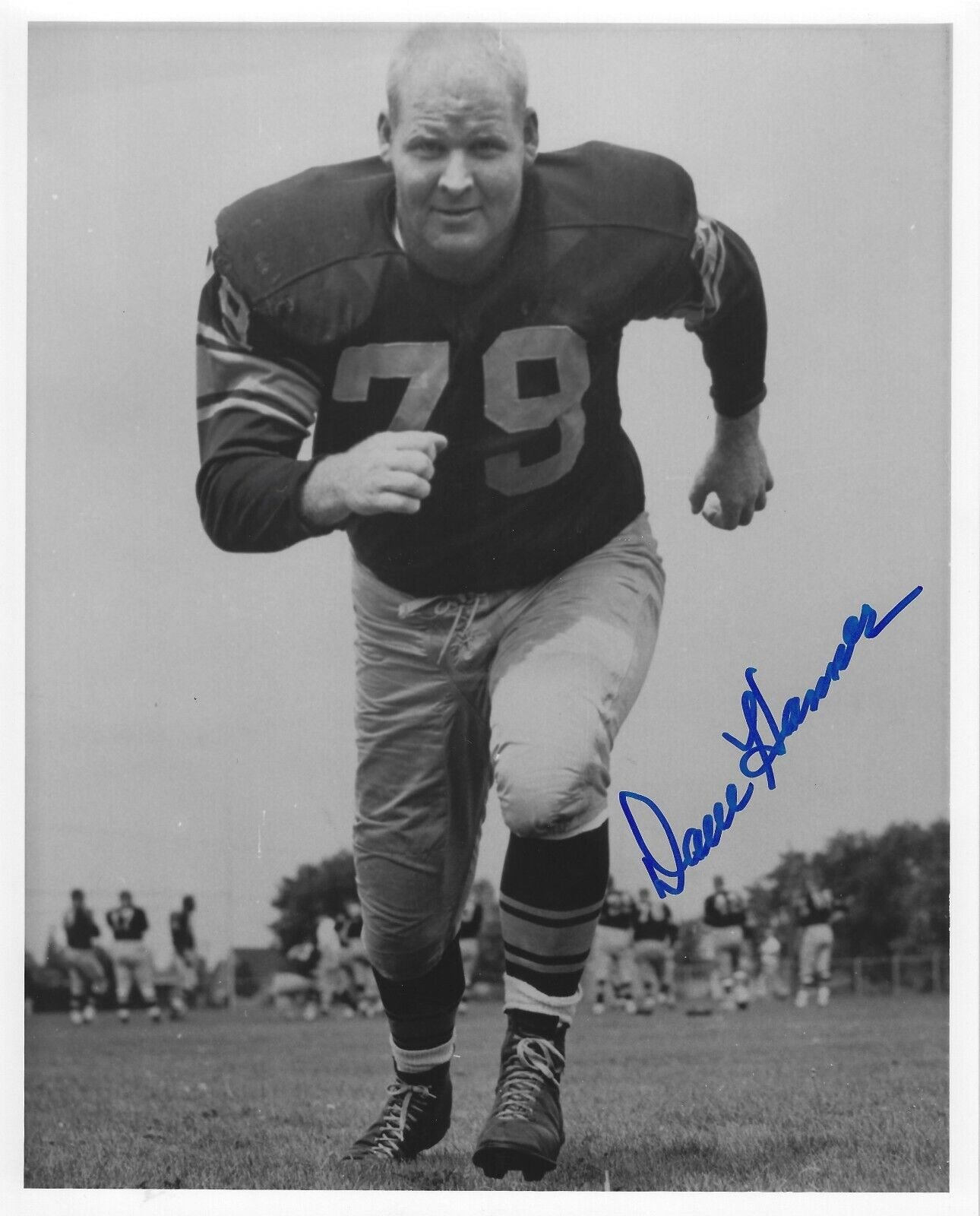 Signed 8x10 DAVE HANNER Green Bay Packers Autographed Photo Poster painting - w/COA