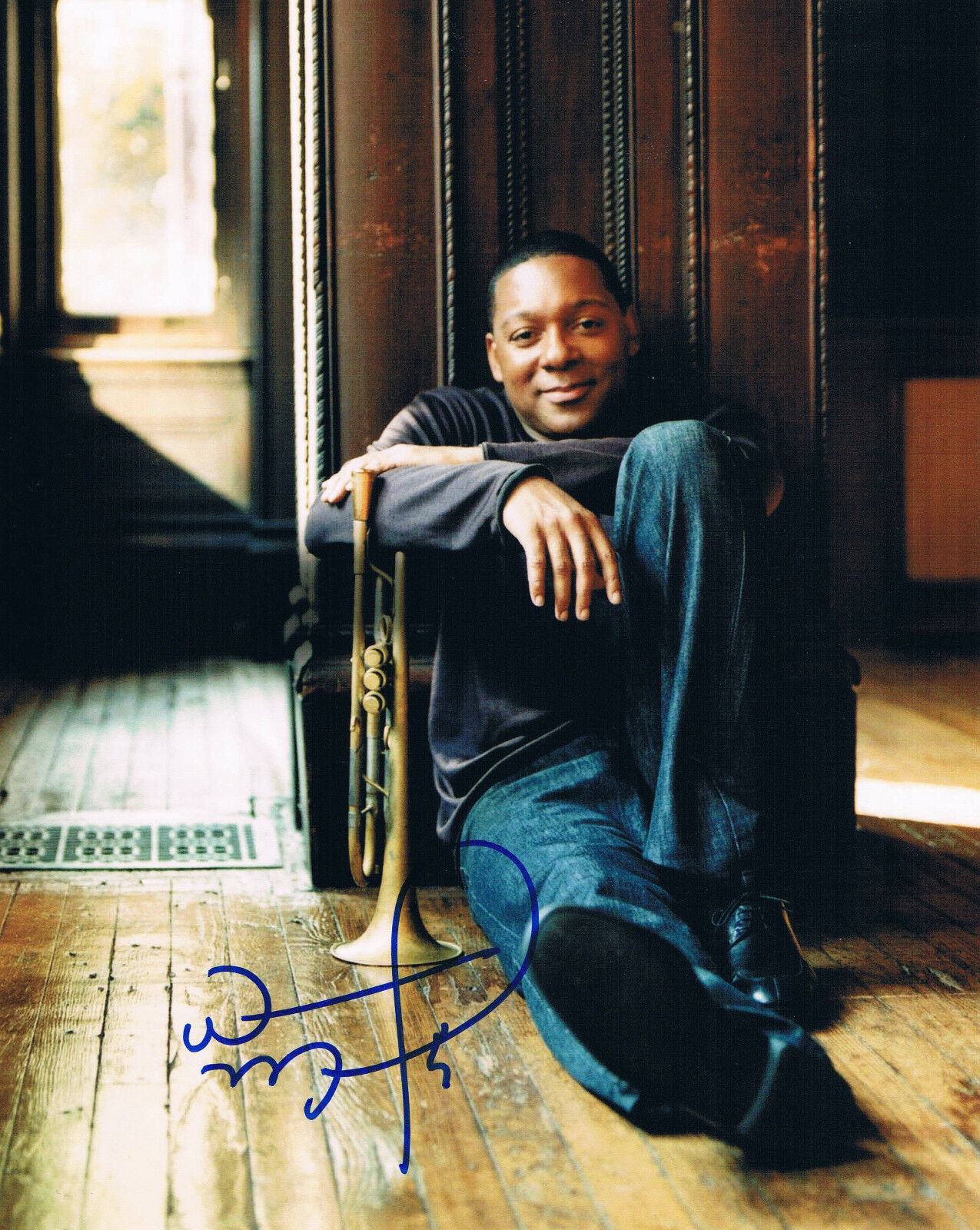 Wynton Marsalis 1961- genuine autograph IN PERSON signed 8x10