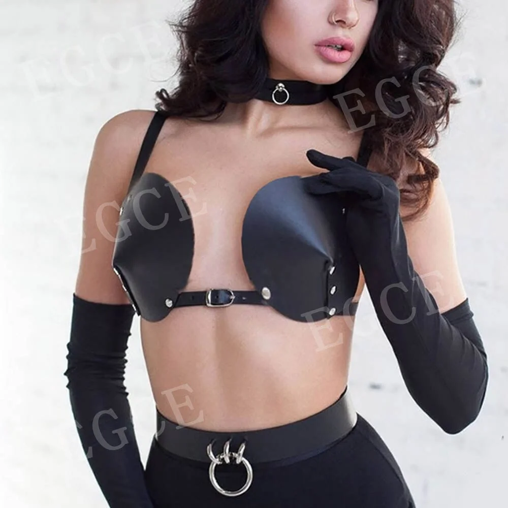 Billionm Hot Selling Women Bra Harness Fashion Leather Garter Sexy Chest Bondage Erotic Lingerie Harajuku Suspender Gothic Adult Clothing