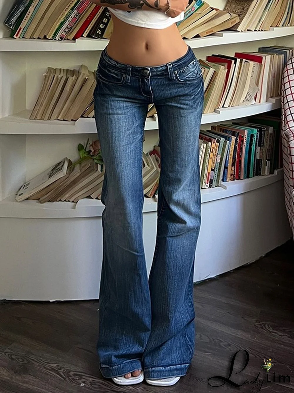 Vintage Denim Y2K Flare Leg Jeans