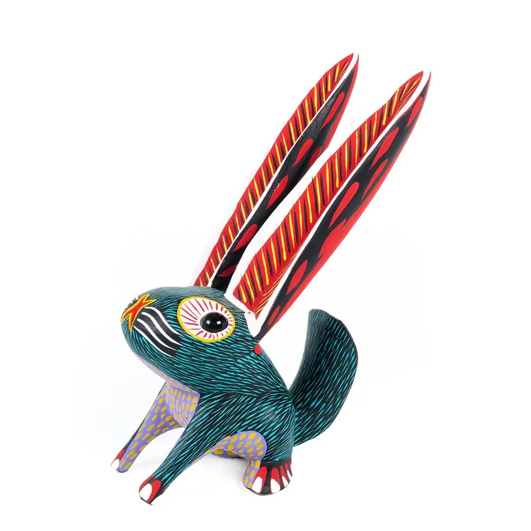Big Eared Rabbit - Oaxacan Alebrije Wood Carving