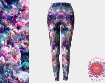 pornhint Pornhint Psychedelic leggings, Rave outfit women, Yoga wear, Pastel abstract leggings, festival clothing, Printed colorful leggings, Floral Leggings