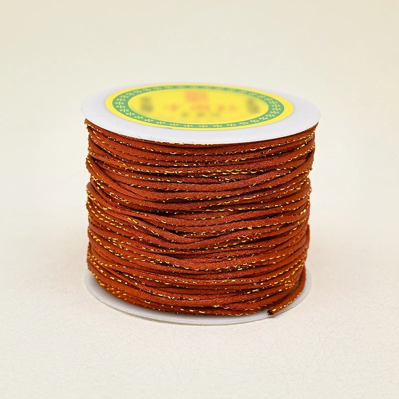 1 Roll/Package Nylon Gold Wire Cord String Wire Diameter: 1.5mm Jewelry Accessories Rope