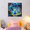 Alice And The Cheshire Cat-11CT Stamped Cross Stitch 40*40cm