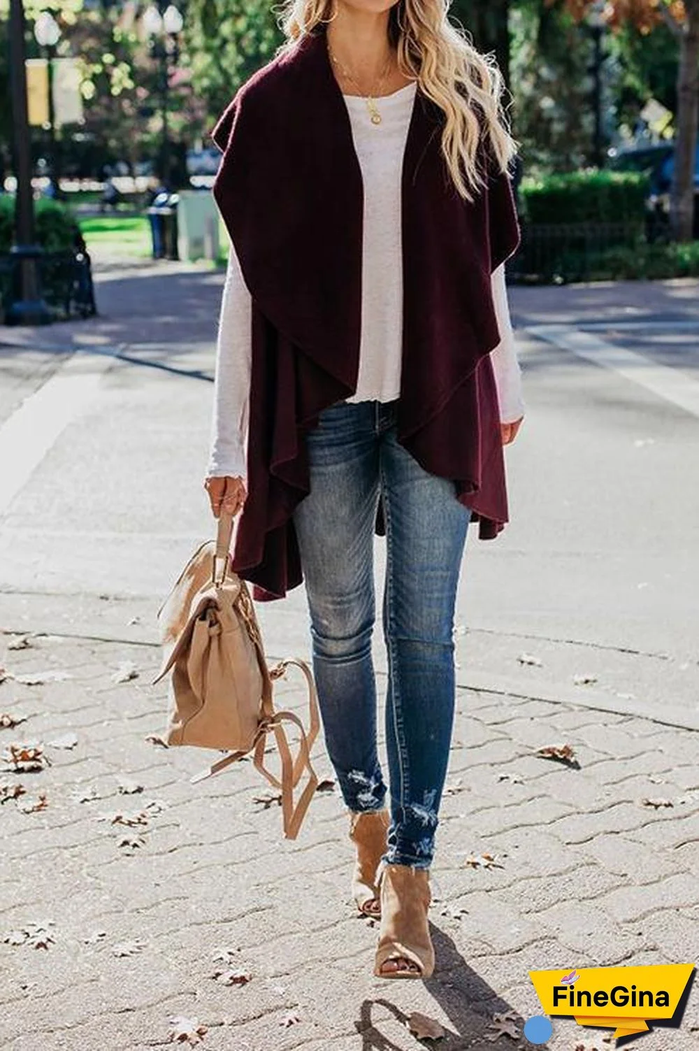 Irregular Casual Knit Cardigan Coat
