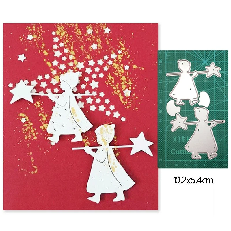 Craft Dies Metal Cutting Dies Cut Die Christmas Elves Angel Scrapbooking Dies Craft Paper Knife Mould Blade Punch Steencils Dies