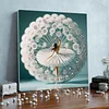 (Pre-Framed)Ballet Girl-Special Shape Diamond Painting Kit(30x30cm)