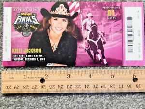 2010 NATIONAL FINALS RODEO ORIGINAL USED TICKET KELLI JACKSON Photo Poster painting MISS RODEO